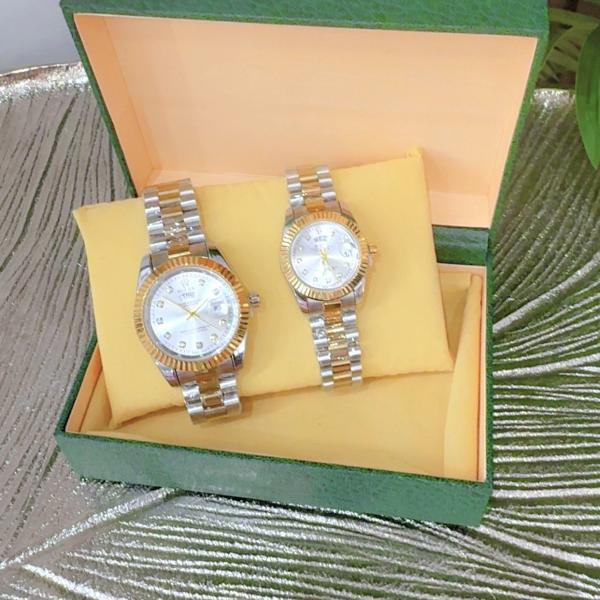 Rolex Men watch (Rose gold and silver colour)