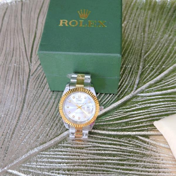 Rolex Men Watch (gold and silver colour)