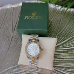 Rolex Men Watch (gold and silver colour)